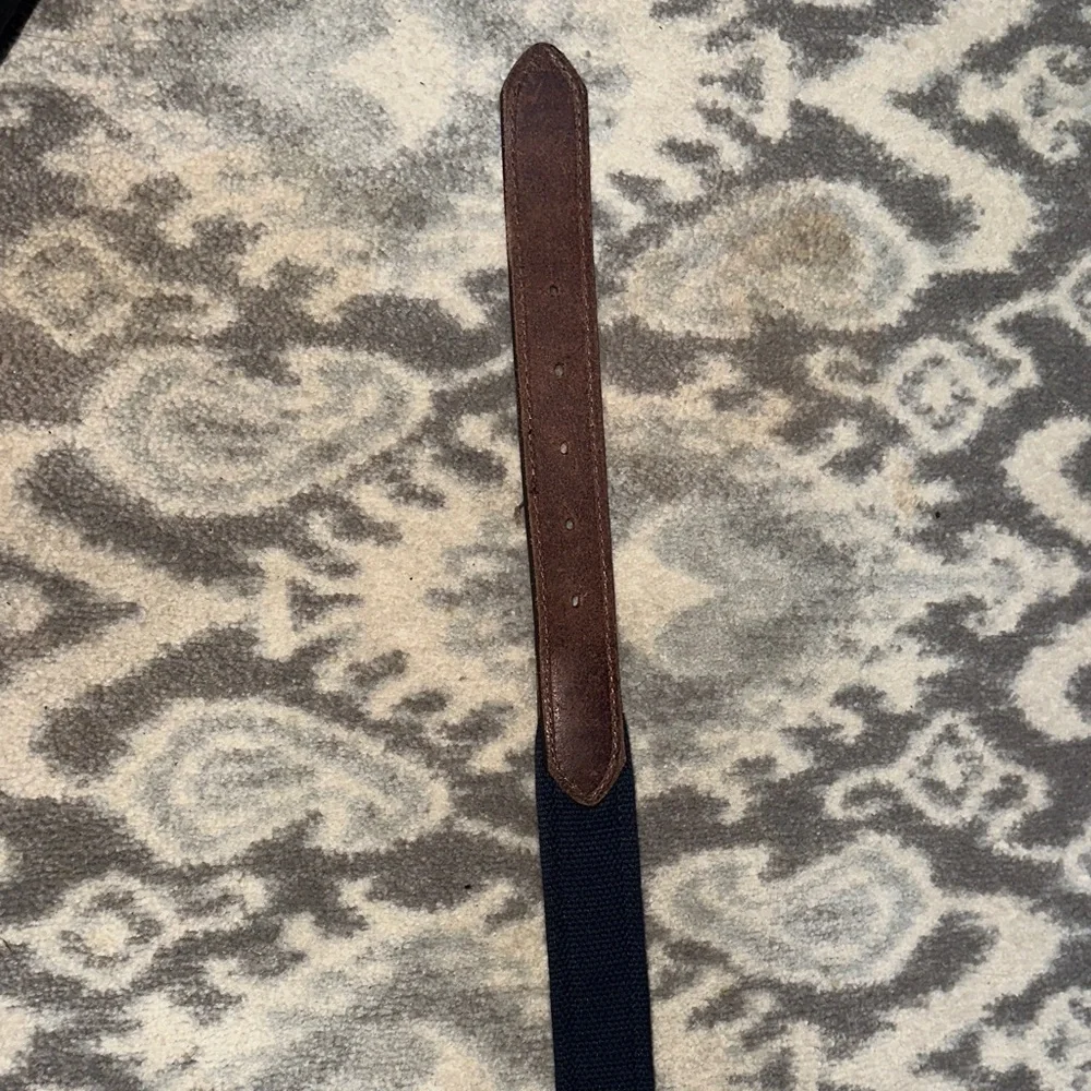 Vineyard Vines Kids Belt with Gold Buckle and Brown Leather